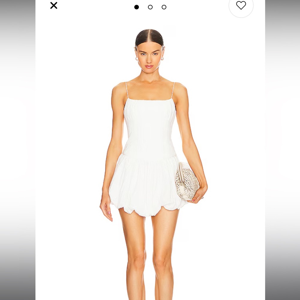 Revolve Acler Folkestone Mini Dress in Ivory